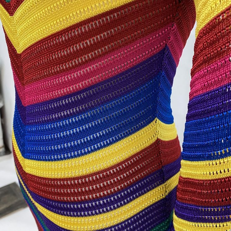 Balmain Balmain Rainbow Knit Midi Dress Size 34 Size XS / US 0-2 / IT 36-38 - 7 Thumbnail