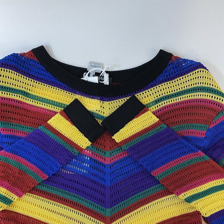 Balmain Balmain Rainbow Knit Midi Dress Size 34 Size XS / US 0-2 / IT 36-38 - 9 Thumbnail