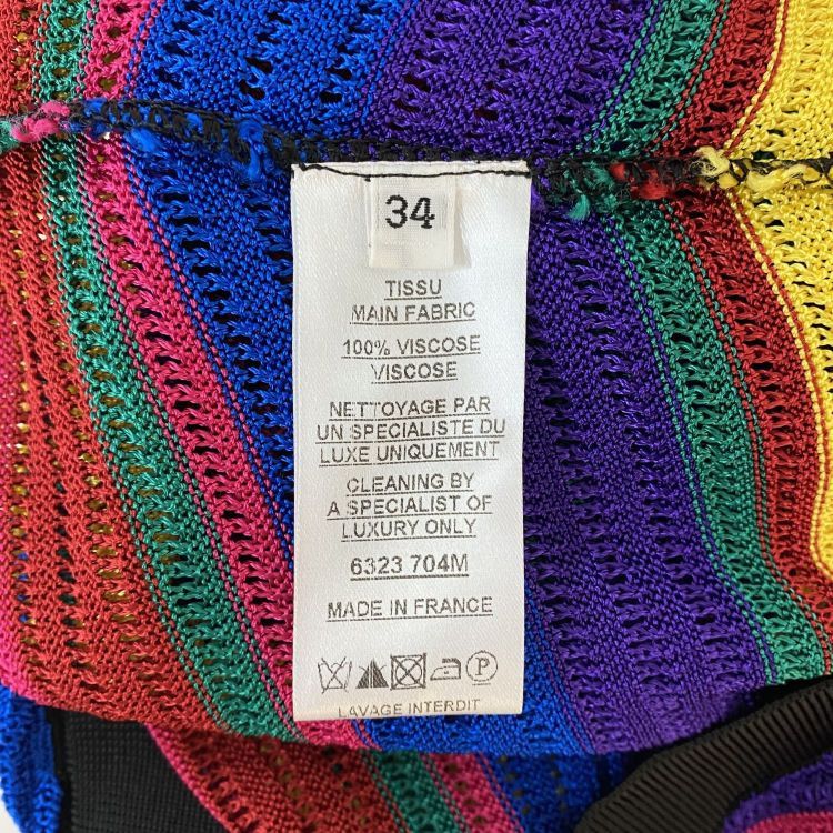 Balmain Balmain Rainbow Knit Midi Dress Size 34 Size XS / US 0-2 / IT 36-38 - 4 Thumbnail