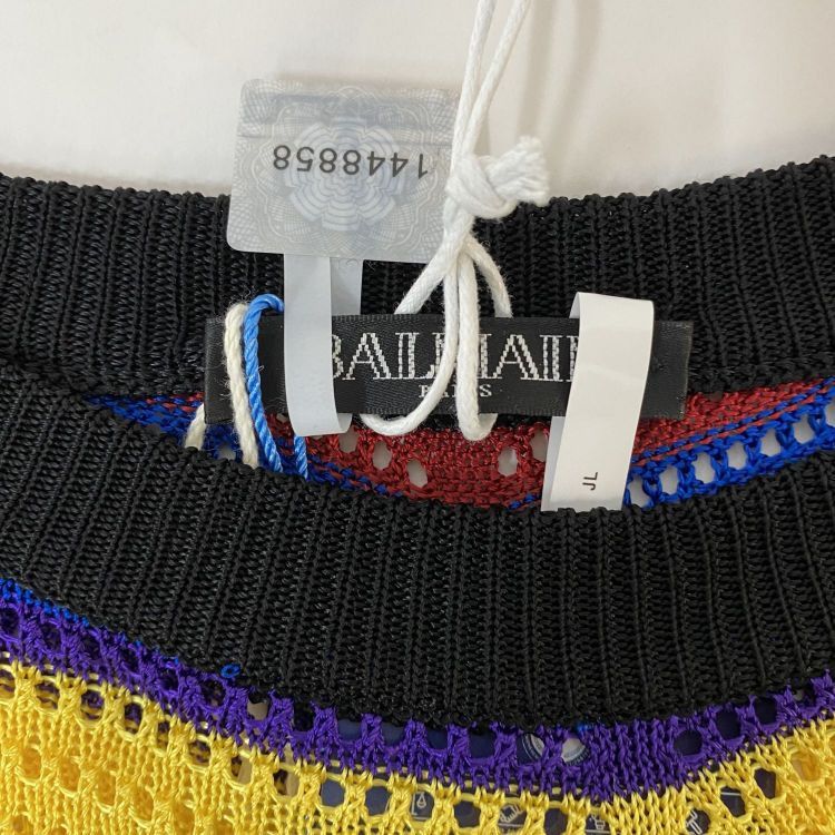 Balmain Balmain Rainbow Knit Midi Dress Size 34 Size XS / US 0-2 / IT 36-38 - 3 Thumbnail