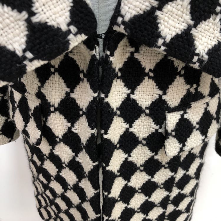 Balmain Balmain Checkered Wool Coat Size 36 Size XS / US 0-2 / IT 36-38 - 10 Thumbnail