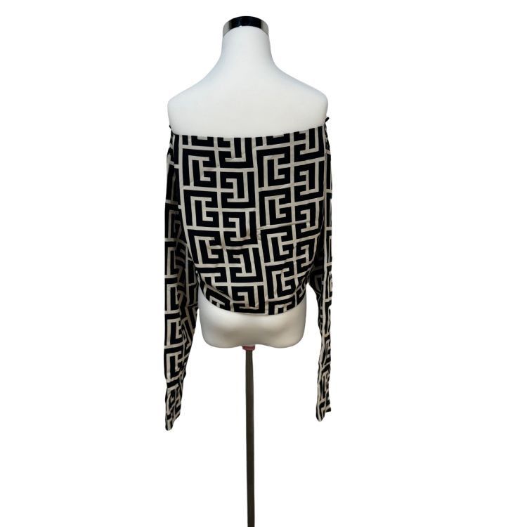 Balmain Balmain Monogram Print Top Size 36 Size XS / US 0-2 / IT 36-38 - 2 Thumbnail