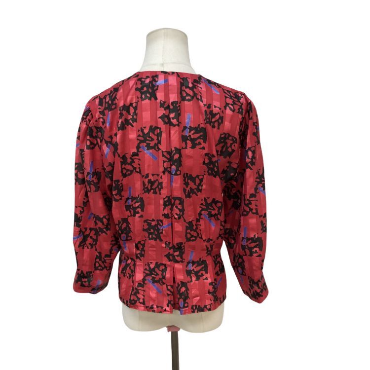 Balmain Balmain Patterned Tie Neck Blouse Size S Size S / US 4 / IT 40 - 2 Thumbnail