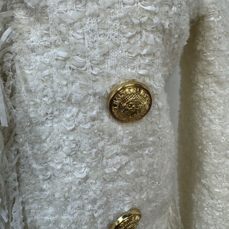Balmain Balmain Fringe Texture Blazer Size 34 Size XS / US 0-2 / IT 36-38 - 6 Thumbnail