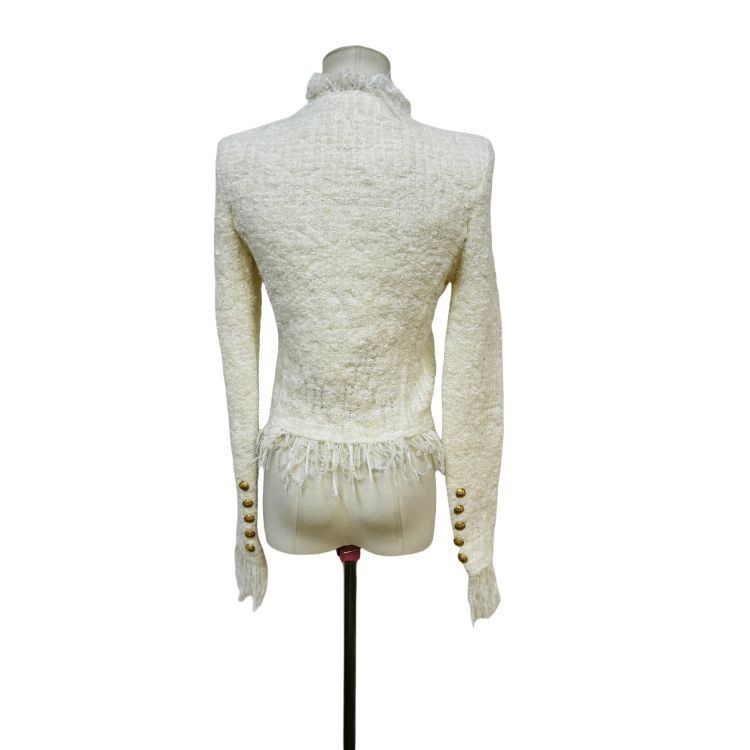 Balmain Balmain Fringe Texture Blazer Size 34 Size XS / US 0-2 / IT 36-38 - 2 Thumbnail