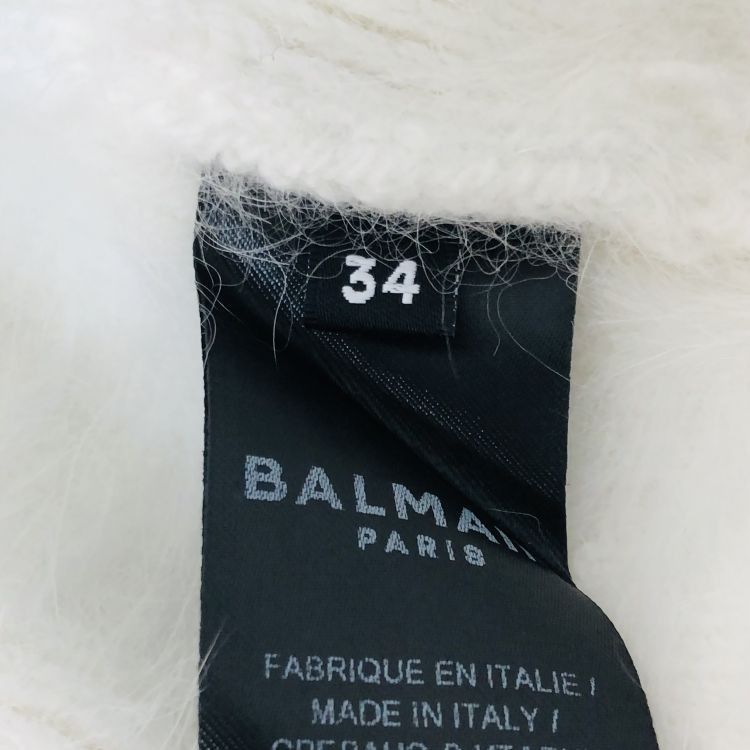 Balmain Balmain Angora Trimmed Sweater Size 34 Size XXS / US 00 / IT 34 - 3 Thumbnail