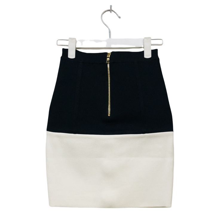 Balmain Balmain Colorblock Mini Skirt Size 34 Size 25" / US 0 / IT 36 - 2 Thumbnail