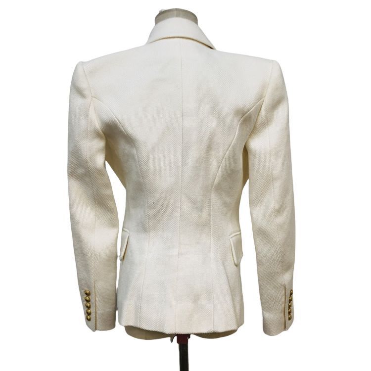 Balmain Balmain Double-Breasted Cotton Blazer Size 38 Size S / US 4 / IT 40 - 2 Thumbnail