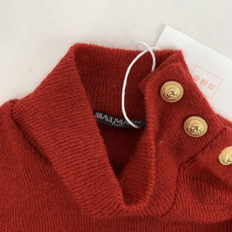 Balmain Balmain Gold Button Sweater Size 36 Size XS / US 0-2 / IT 36-38 - 4 Thumbnail