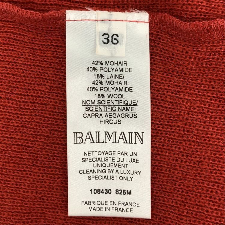 Balmain Balmain Gold Button Sweater Size 36 Size XS / US 0-2 / IT 36-38 - 3 Thumbnail
