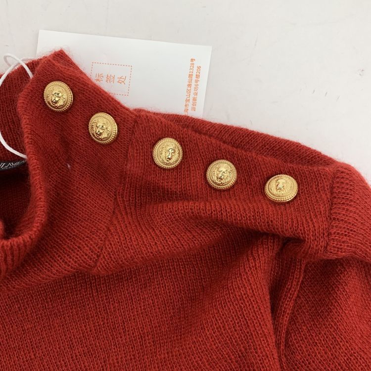 Balmain Balmain Gold Button Sweater Size 36 Size XS / US 0-2 / IT 36-38 - 5 Thumbnail