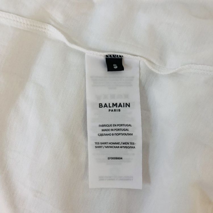 Balmain Balmain Logo Short Sleeve T-Shirt Size S Size US S / EU 44-46 / 1 - 4 Thumbnail