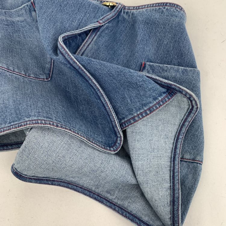 Balmain Balmain Blue Denim Mini Skirt Size 38 Size 27" / US 4 / IT 40 - 7 Thumbnail