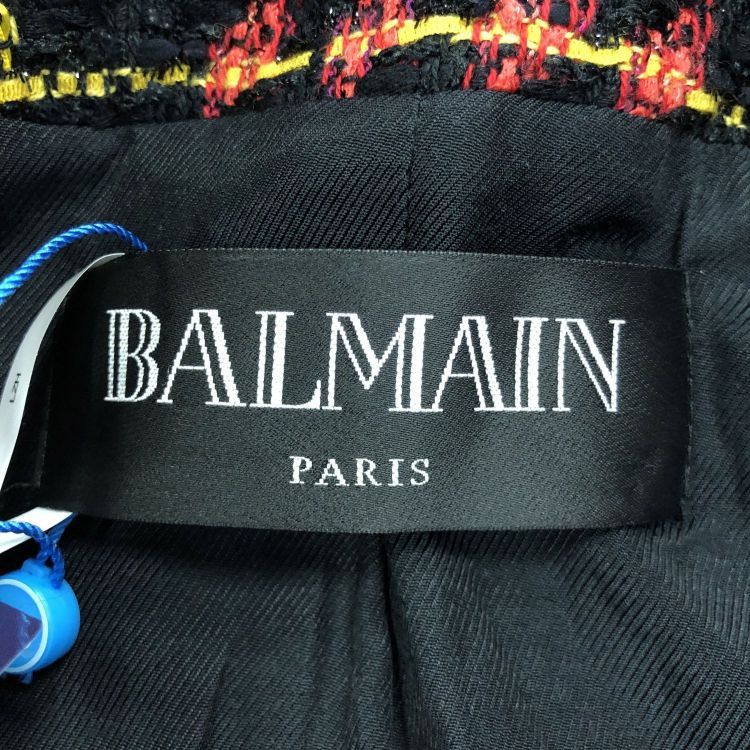 Balmain Balmain Red Plaid Tweed Blazer Size 38 Size S / US 4 / IT 40 - 3 Thumbnail