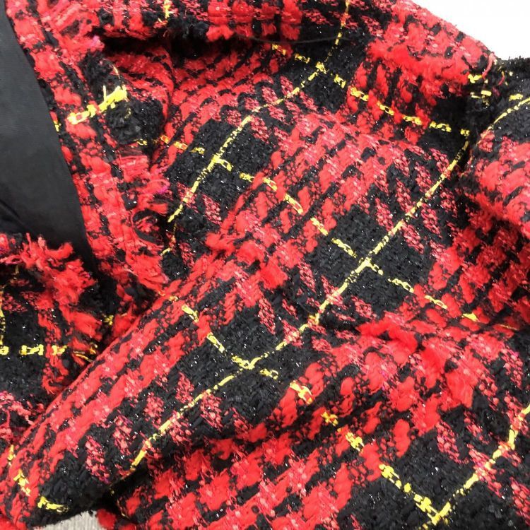 Balmain Balmain Red Plaid Tweed Blazer Size 38 Size S / US 4 / IT 40 - 9 Thumbnail