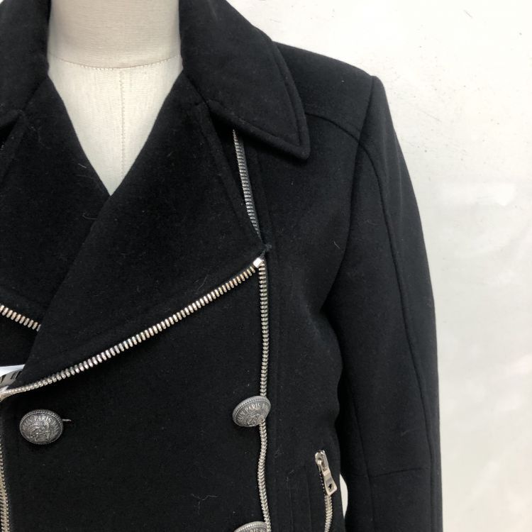 Balmain Balmain Wool Biker Coat Size 46 Size US S / EU 44-46 / 1 - 6 Thumbnail