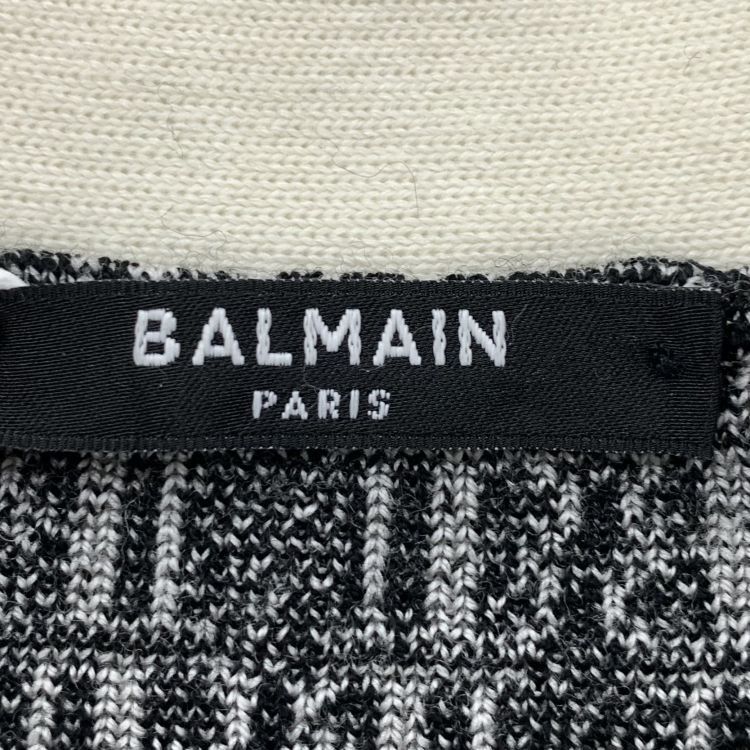 Balmain Balmain Monogram Merino Wool Cardigan Size S Size S / US 4 / IT 40 - 3 Thumbnail