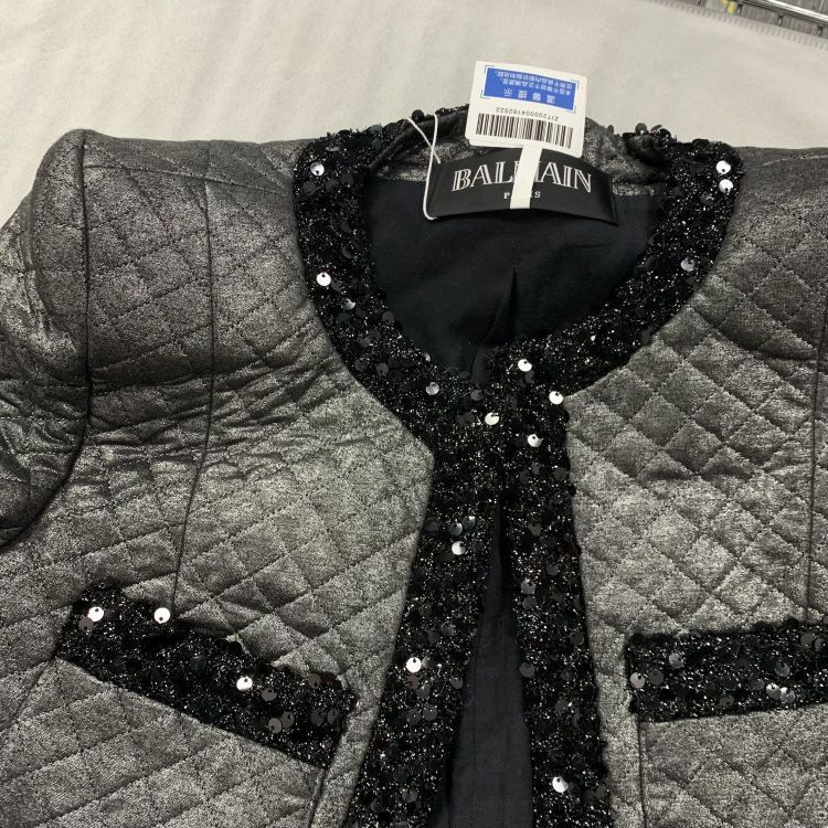 Balmain Balmain Quilted Sequin Trim Jacket fr 36 Size XS / US 0-2 / IT 36-38 - 5 Thumbnail
