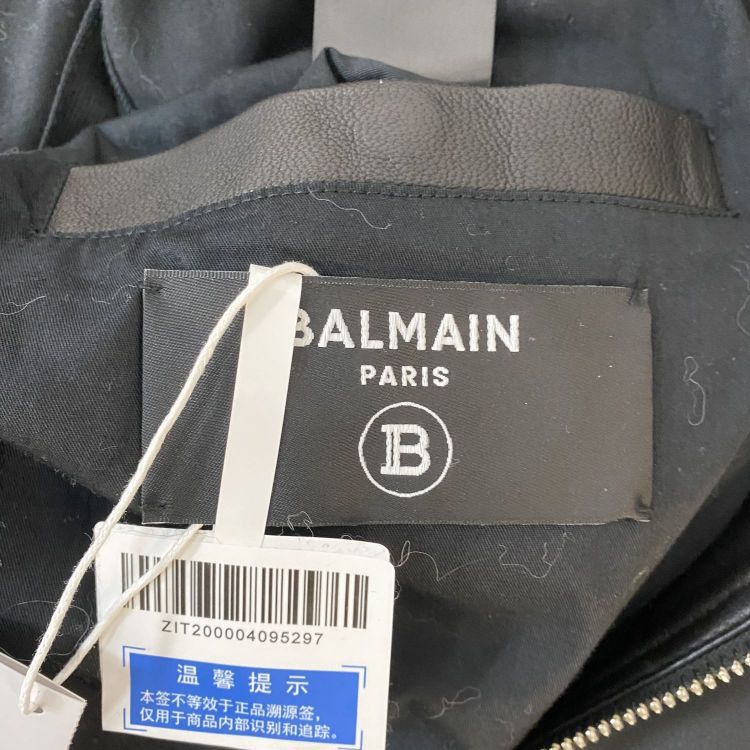 Balmain Balmain Lambskin Leather Jacket Size 52 Size US L / EU 52-54 / 3 - 3 Thumbnail