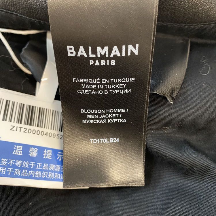 Balmain Balmain Lambskin Leather Jacket Size 52 Size US L / EU 52-54 / 3 - 5 Thumbnail