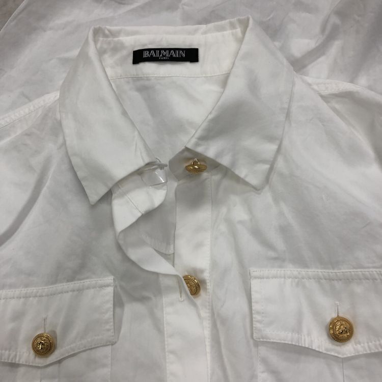 Balmain Balmain Gold Button Up Shirt FR 36 Size XS / US 0-2 / IT 36-38 - 5 Thumbnail