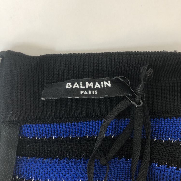 Balmain Balmain Striped Knit Mini Skirt Size 34 Size 25" / US 0 / IT 36 - 3 Thumbnail
