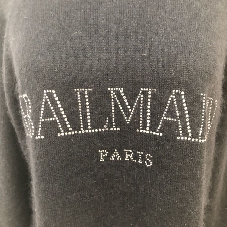 Balmain Balmain Crystal Logo Sweater Size 36 Size XS / US 0-2 / IT 36-38 - 5 Thumbnail