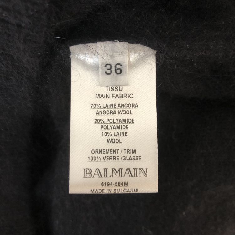 Balmain Balmain Crystal Logo Sweater Size 36 Size XS / US 0-2 / IT 36-38 - 4 Thumbnail