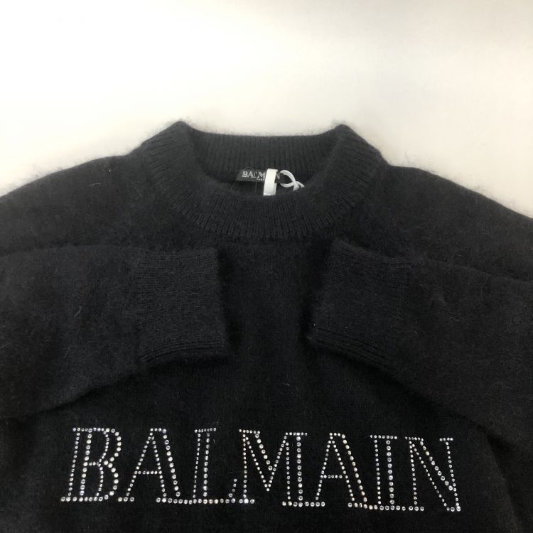 Balmain Balmain Crystal Logo Sweater Size 36 Size XS / US 0-2 / IT 36-38 - 8 Thumbnail
