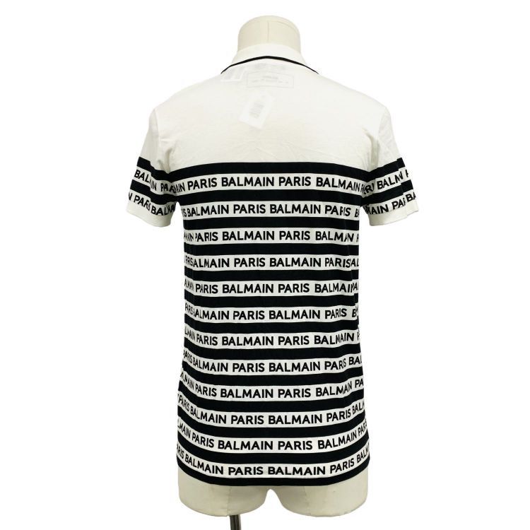 Balmain Balmain Logo Striped Polo Shirt XS Size US XS / EU 42 / 0 - 2 Thumbnail