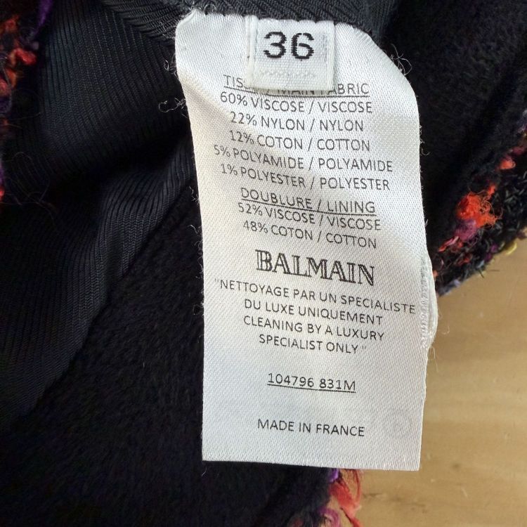 Balmain Balmain Tweed Mini Skirt Size 36 Size 26" / US 2 / IT 38 - 4 Thumbnail