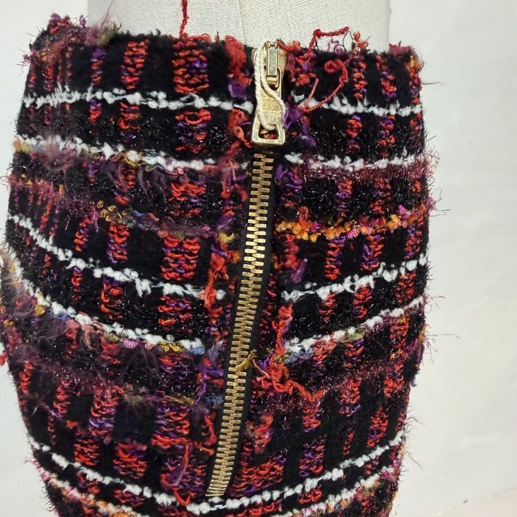 Balmain Balmain Tweed Mini Skirt Size 36 Size 26" / US 2 / IT 38 - 8 Thumbnail