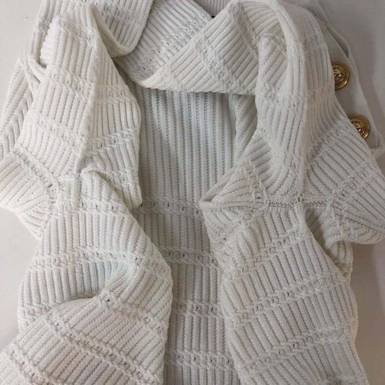 Balmain Balmain White Gold Button Sweater Size 34 Size XXS / US 00 / IT 34 - 12 Thumbnail