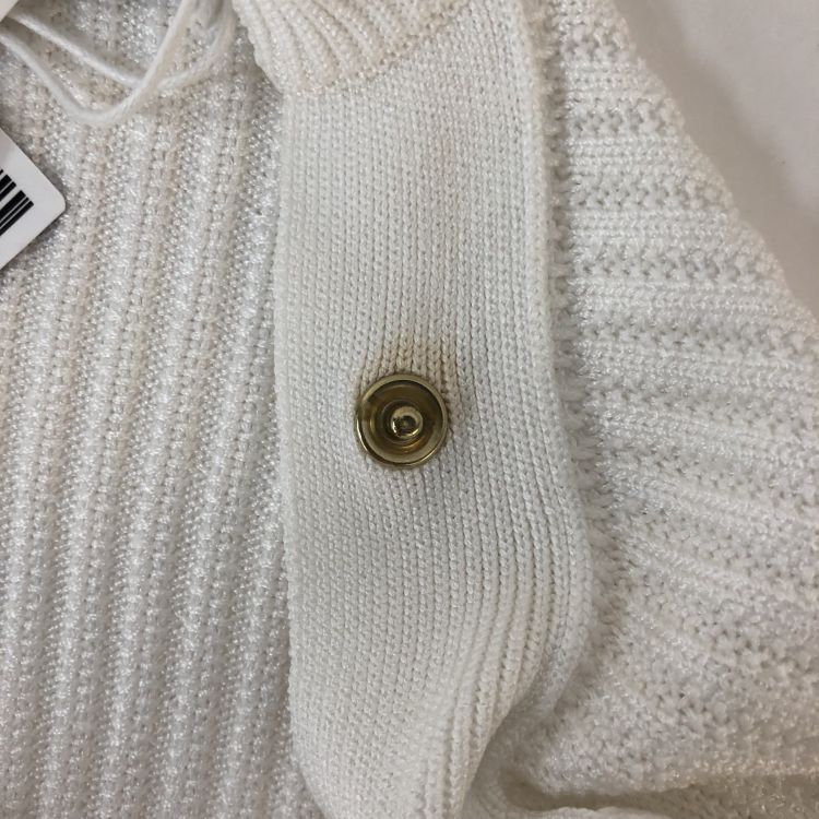 Balmain Balmain White Gold Button Sweater Size 34 Size XXS / US 00 / IT 34 - 10 Thumbnail