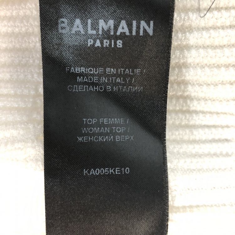 Balmain Balmain White Gold Button Sweater Size 34 Size XXS / US 00 / IT 34 - 5 Thumbnail