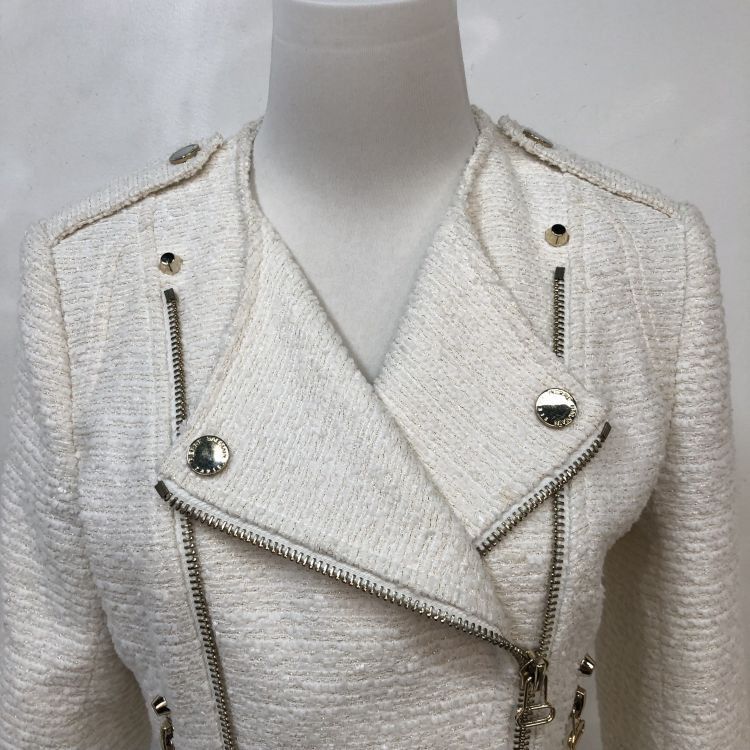 Pierre Balmain Pierre Balmain Tweed Biker Jacket Size 38 Size S / US 4 / IT 40 - 5 Thumbnail