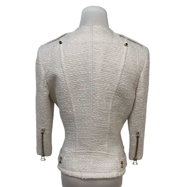 Pierre Balmain Pierre Balmain Tweed Biker Jacket Size 38 Size S / US 4 / IT 40 - 2 Thumbnail