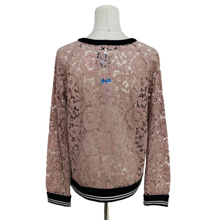 Valentino Valentino Lace Long Sleeve Top Size M Size M / US 6-8 / IT 42-44 - 2 Thumbnail