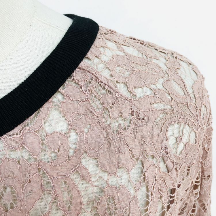 Valentino Valentino Lace Long Sleeve Top Size M Size M / US 6-8 / IT 42-44 - 8 Thumbnail