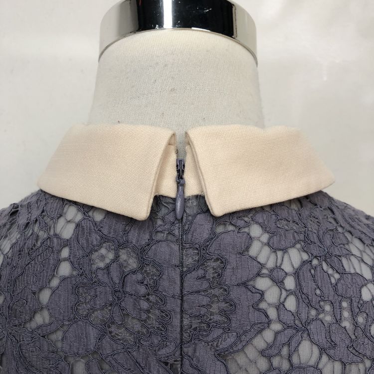 Valentino Valentino Lace Panel Bow Collar Midi Dress Size 44 Size M / US 6-8 / IT 42-44 - 8 Thumbnail