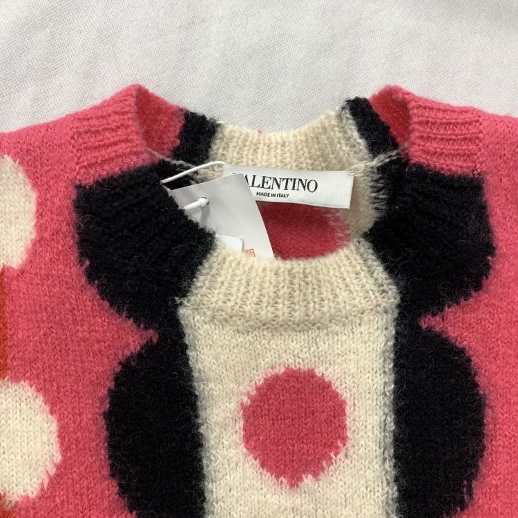 Valentino Valentino Polka Dot Virgin Wool Sweater Size S Size S / US 4 / IT 40 - 8 Thumbnail