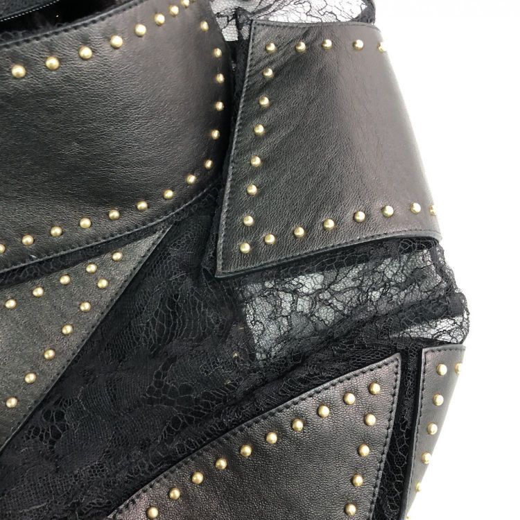 Valentino Valentino Studded Leather Lace Dress Size 42 Size M / US 6-8 / IT 42-44 - 8 Thumbnail