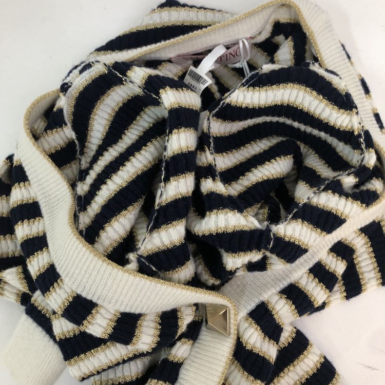 Valentino Valentino Striped Knit Cardigan Size M Size M / US 6-8 / IT 42-44 - 10 Thumbnail