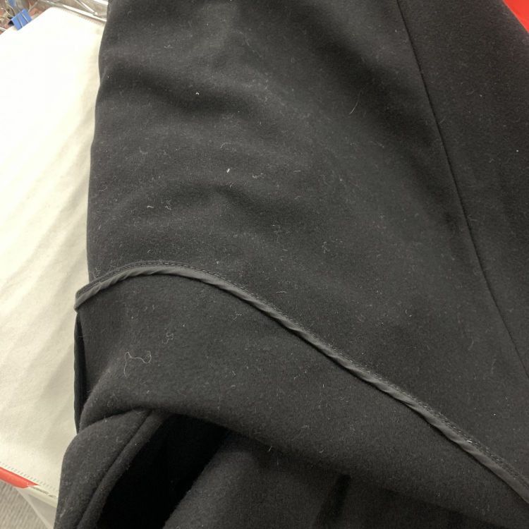 RED Valentino RED Valentino Black Ruffled Wool Blend Cape Size 36 Size XS / US 0-2 / IT 36-38 - 8 Thumbnail