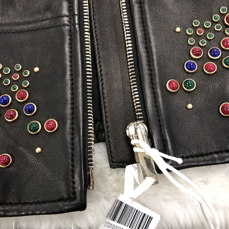 Valentino Valentino Gemstone Studded Leather Jacket Size 38 Size XS / US 0-2 / IT 36-38 - 9 Thumbnail