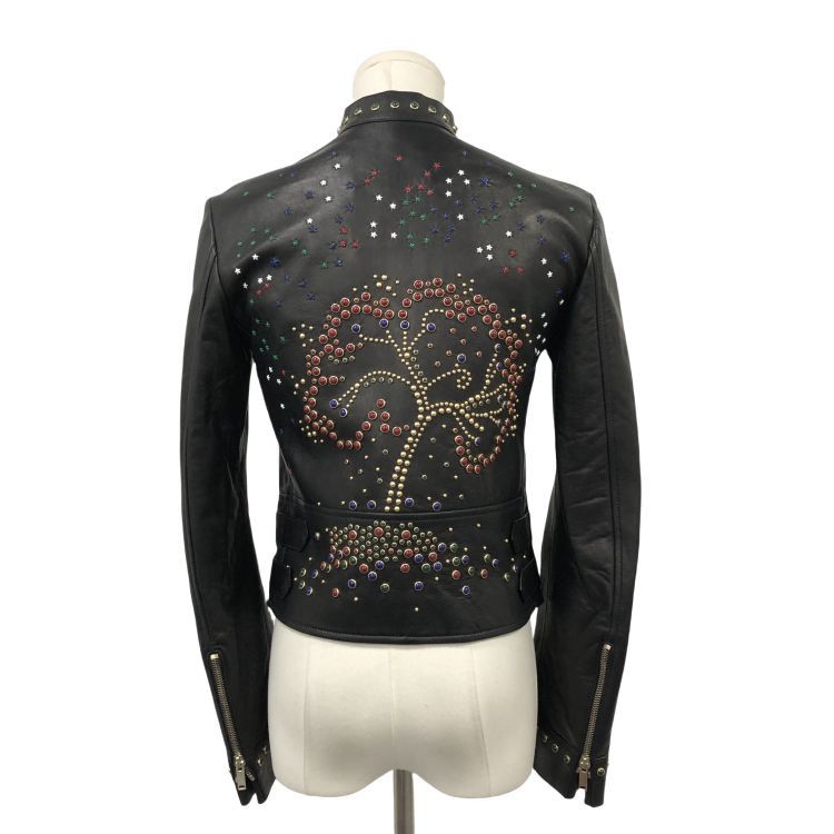 Valentino Valentino Gemstone Studded Leather Jacket Size 38 Size XS / US 0-2 / IT 36-38 - 2 Thumbnail