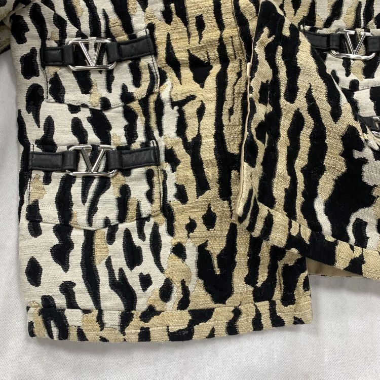 Valentino Valentino V-Logo Animal Print Jacket Size 38 Size XS / US 0-2 / IT 36-38 - 6 Thumbnail