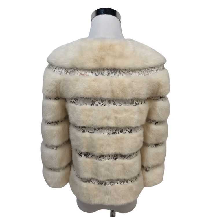 Valentino Valentino Mink Fur Lace Panel Jacket Size 38 Size XS / US 0-2 / IT 36-38 - 2 Thumbnail