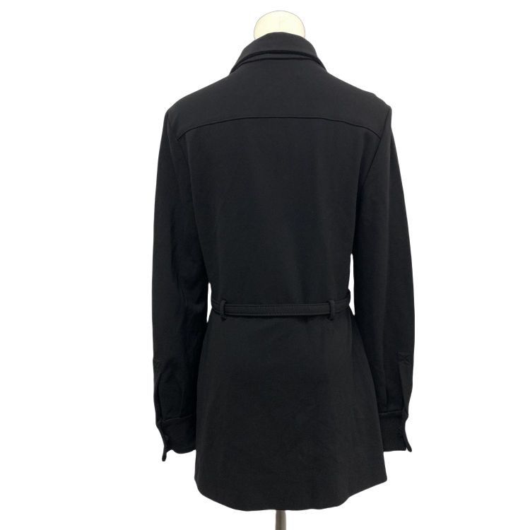 Valentino Valentino Black Zip Up Belted Jacket Size 44 Size M / US 6-8 / IT 42-44 - 2 Thumbnail