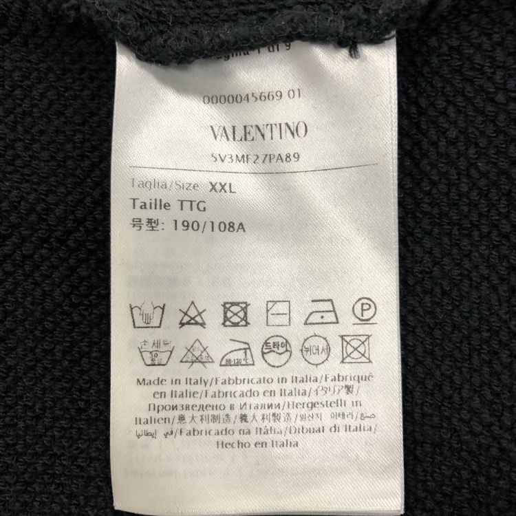 Valentino Valentino V Logo Black Sweatshirt Size XXL Size US XXL / EU 58 / 5 - 4 Thumbnail